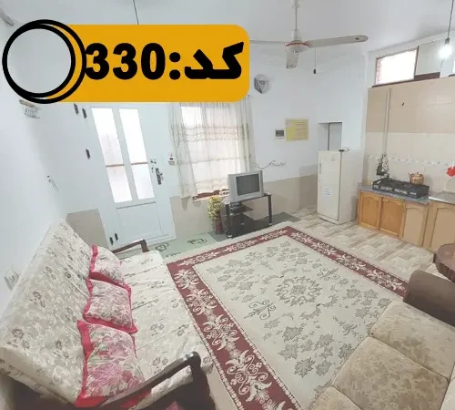 اتاق پذیرایی و آشپزخانه با پنکه آپارتمان در بهشهر 489752558