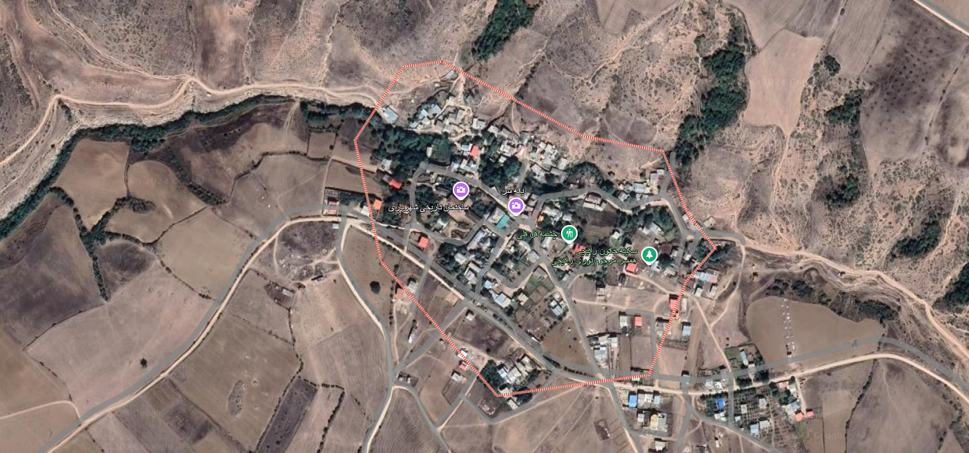 نقشه روستای یانه سر استان مازندران 684338548