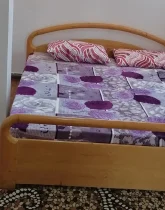 اتاق خواب با تخت چوبی 2 نفره آپارتمان در بهشهر 456454
